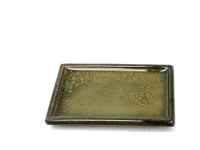 Bonsai alátét 15cm szögletes zöld